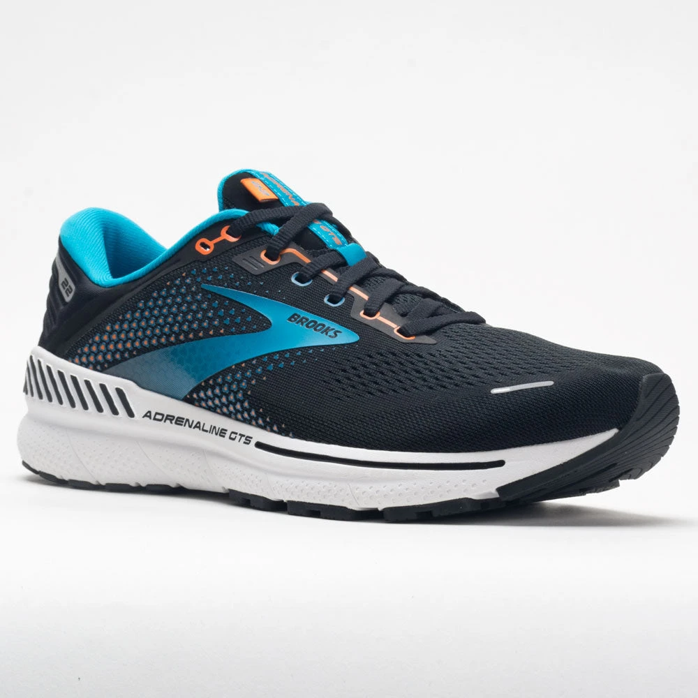 Brooks Adrenaline GTS 22 Men's Black/Blue/Orange 5 Brooks Adrenaline GTS 22 Men's Black/Blue/Orange - Image 5