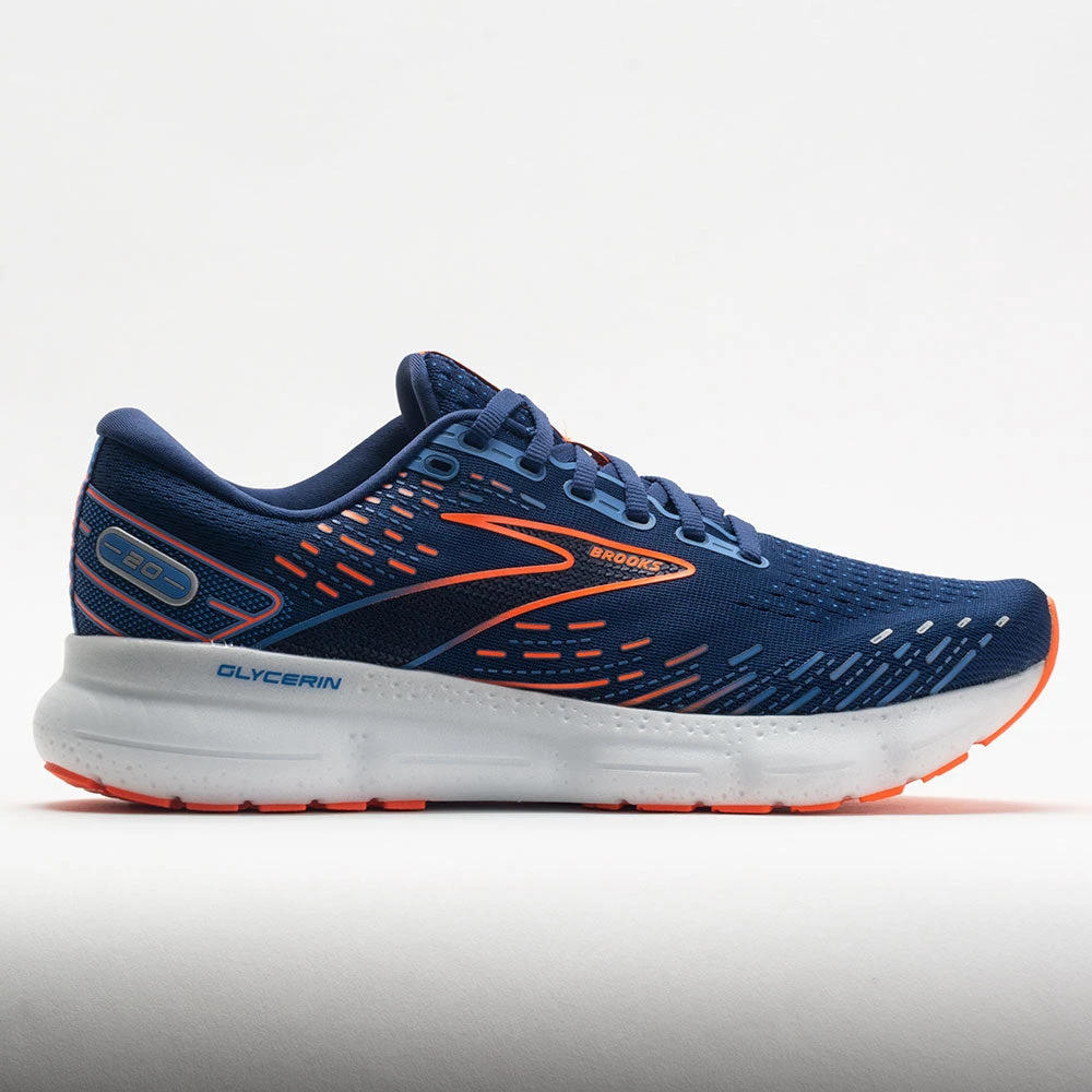Brooks Glycerin 20 Men's Blue Depths/Orange 1 Brooks Glycerin 20 Men's Blue Depths/Orange