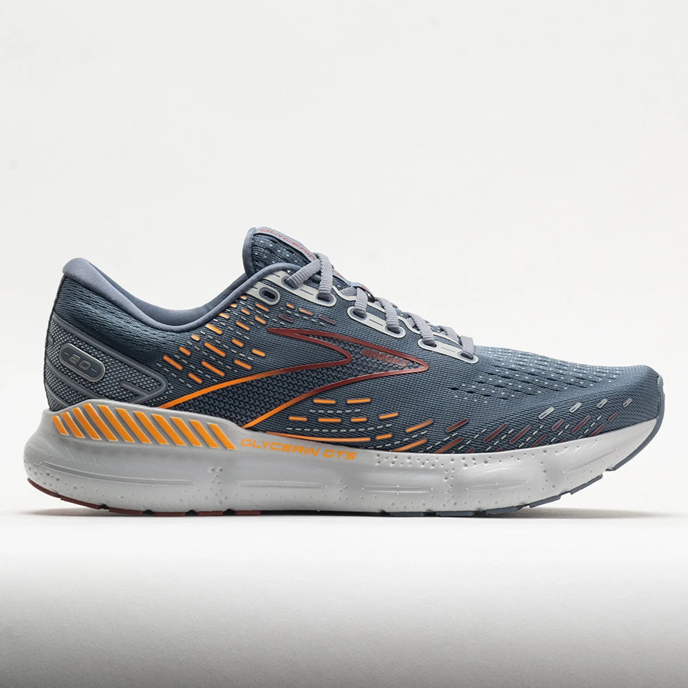 Brooks Glycerin GTS 20 Men's Grey/Chili Oil/Orange 1 Brooks Glycerin GTS 20 Men's Grey/Chili Oil/Orange