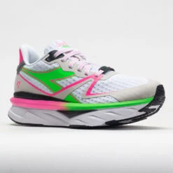 Diadora Atomo V7000 Women's White/Green Fluo/Pink Fluo -Cheap Sports Shoes Store 049498 5