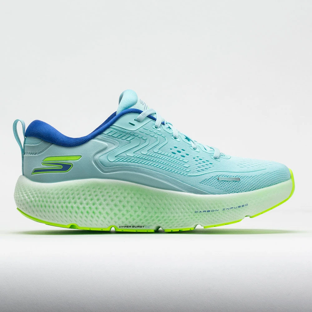 Skechers GoRun Max Road 6 Women's Blue/Lime 1 Skechers GoRun Max Road 6 Women's Blue/Lime