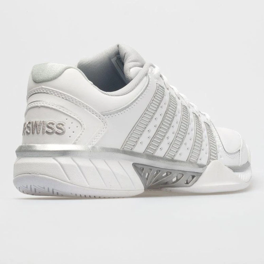 K-Swiss Hypercourt Express Leather Women's White/Silver/Glacier Gray 6 K-Swiss Hypercourt Express Leather Women's White/Silver/Glacier Gray - Image 6