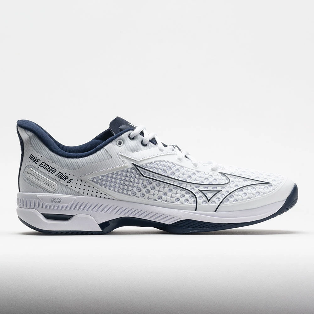 Mizuno Wave Exceed Tour 5 AC Men's White/Dress Blue 1 Mizuno Wave Exceed Tour 5 AC Men's White/Dress Blue