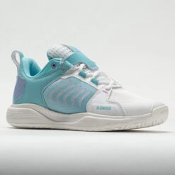 K-Swiss Ultrashot Team Women's Brilliant White/Angel Blue/Sheer Lilac -Cheap Sports Shoes Store 116903 5