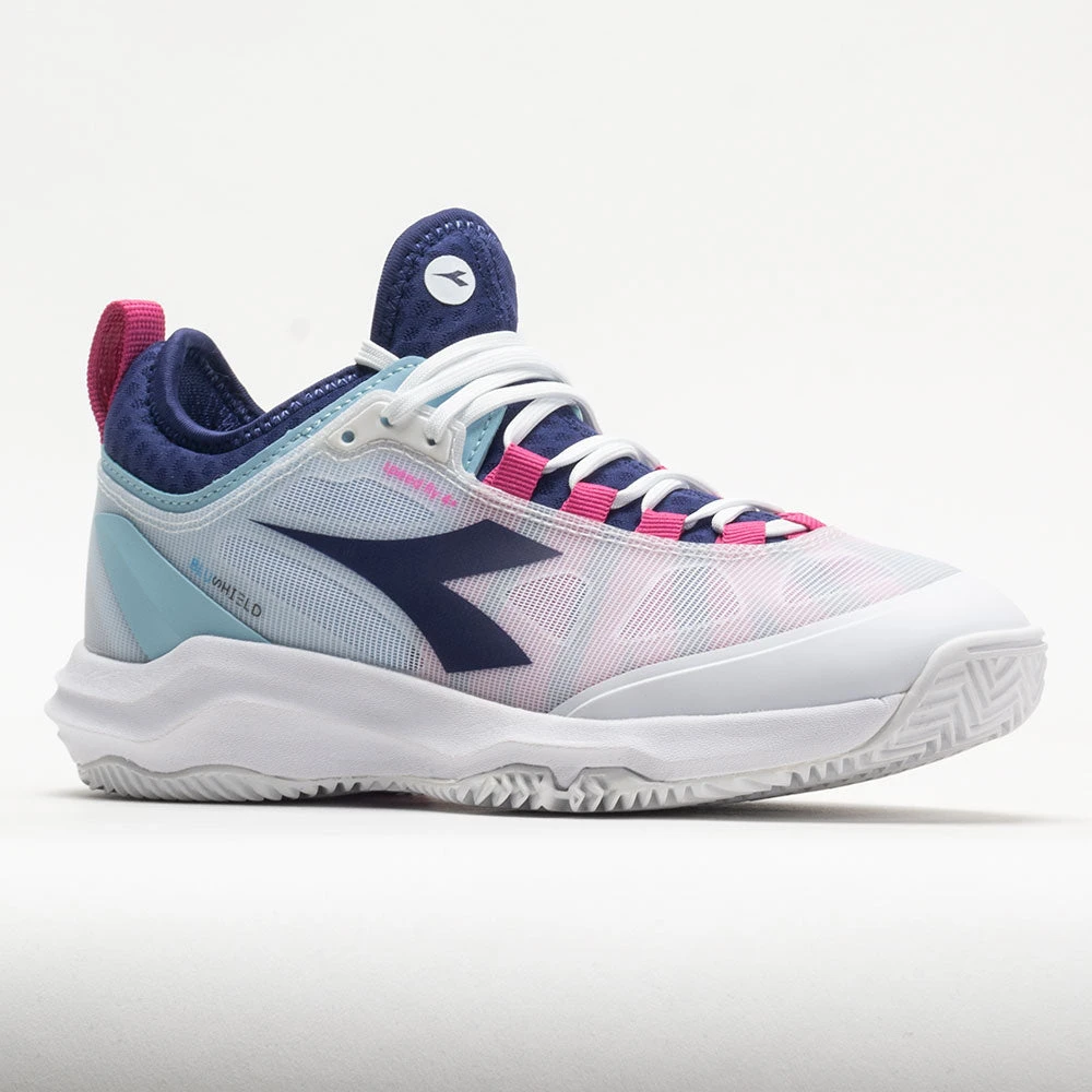 Diadora Speed Blushield Fly 4+ Clay Women's White/Blueprint/Pink 5 Diadora Speed Blushield Fly 4+ Clay Women's White/Blueprint/Pink - Image 5