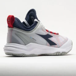 Diadora Blushield Fly 4+ Men's White/Blue Corsair/Fiery Red -Cheap Sports Shoes Store 117031 6