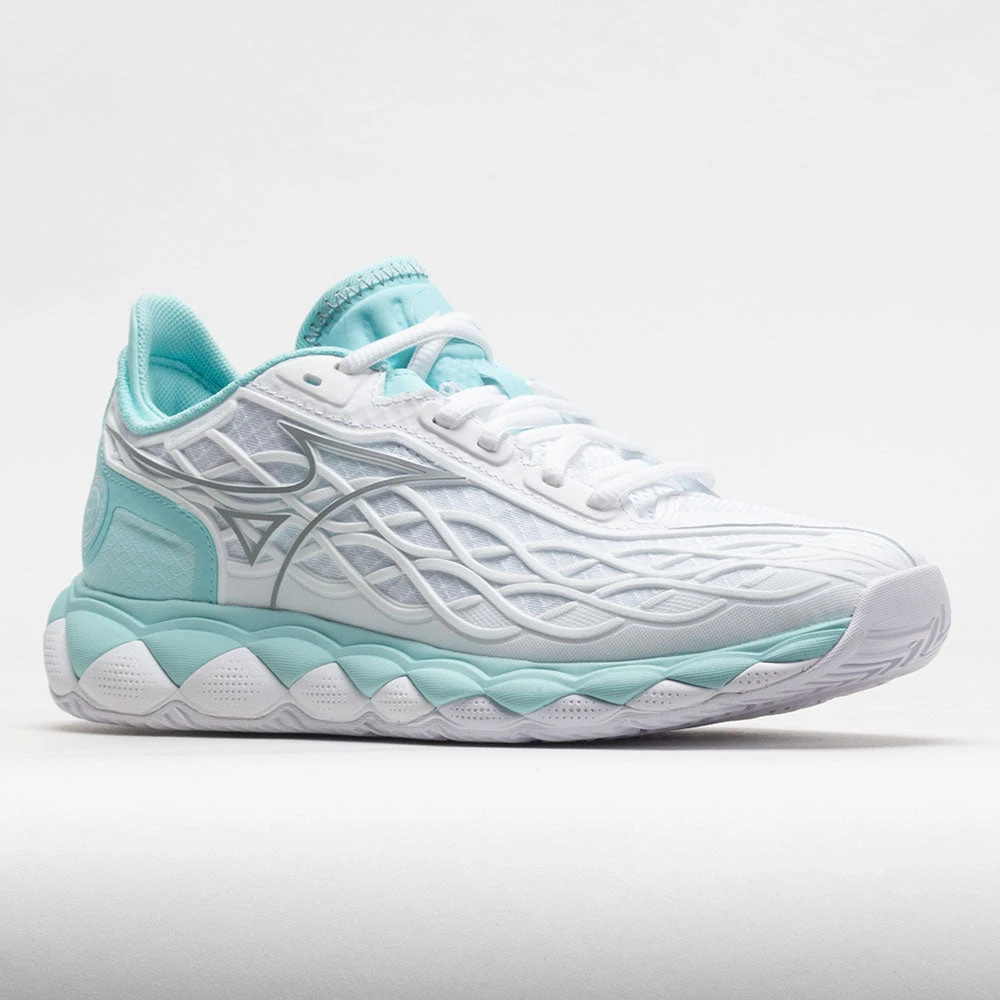Mizuno Wave Enforce Tour AC Women's White/Tanager Turquoise 5 Mizuno Wave Enforce Tour AC Women's White/Tanager Turquoise - Image 5